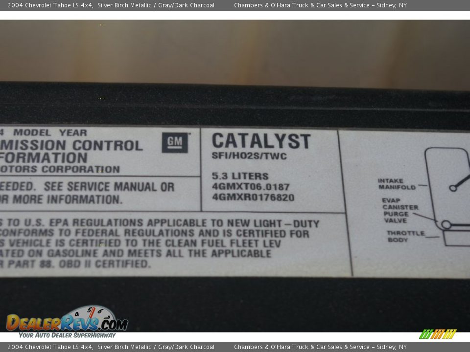 2004 Chevrolet Tahoe LS 4x4 Silver Birch Metallic / Gray/Dark Charcoal Photo #21