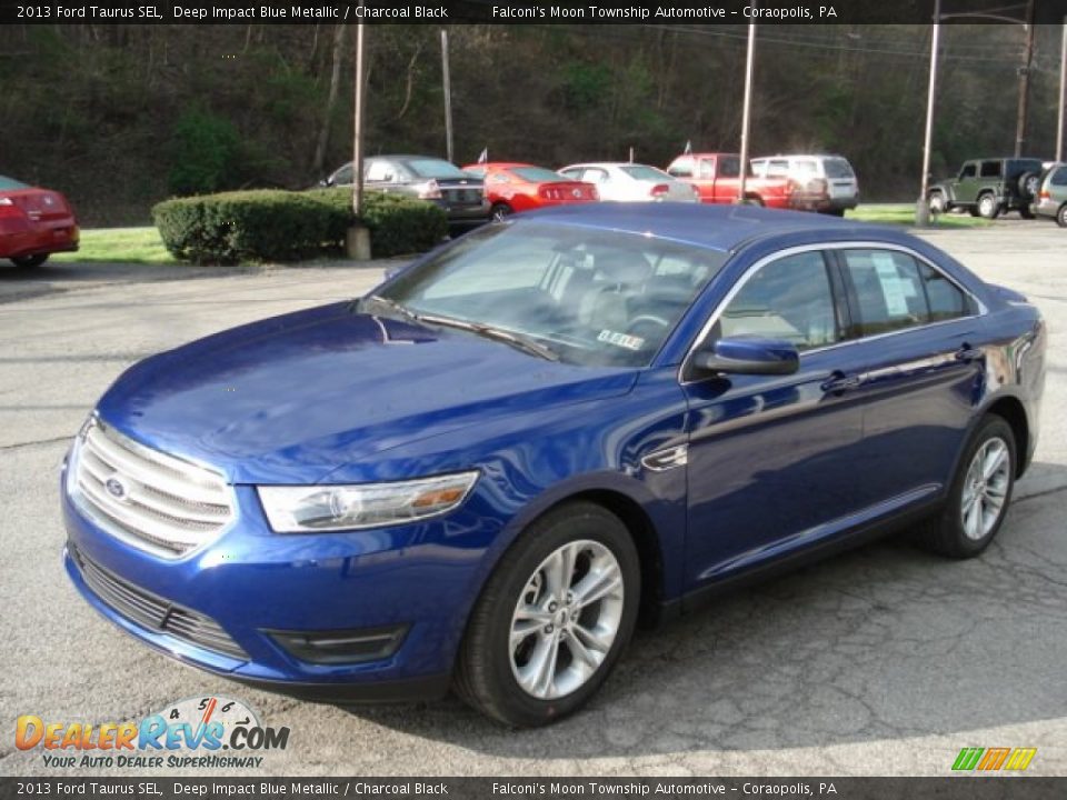 2013 Ford Taurus SEL Deep Impact Blue Metallic / Charcoal Black Photo #4