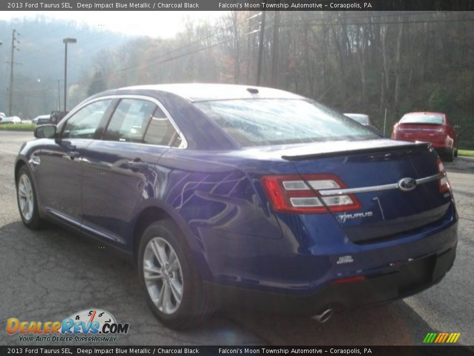 2013 Ford Taurus SEL Deep Impact Blue Metallic / Charcoal Black Photo #6