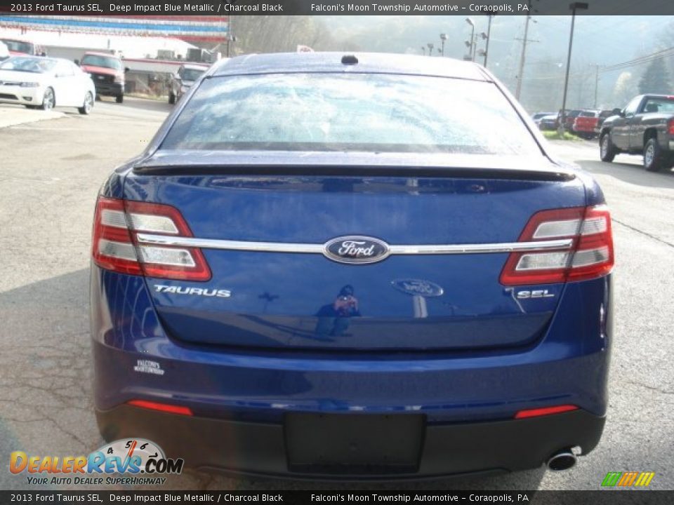 2013 Ford Taurus SEL Deep Impact Blue Metallic / Charcoal Black Photo #7