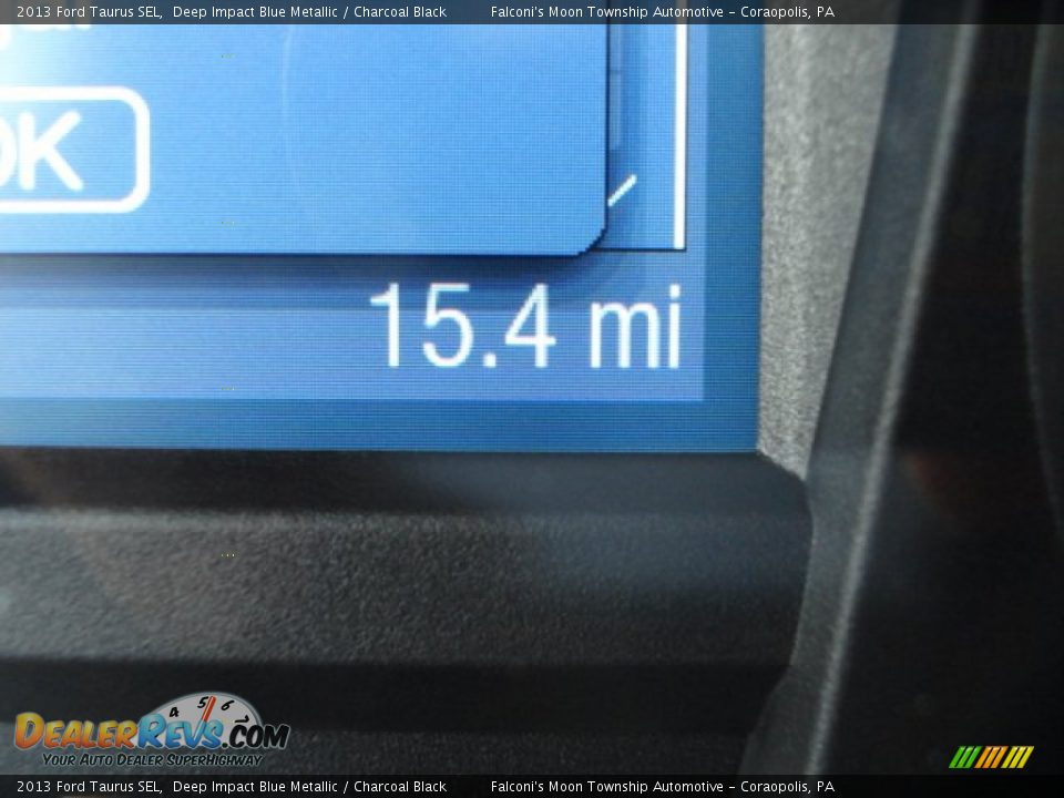 2013 Ford Taurus SEL Deep Impact Blue Metallic / Charcoal Black Photo #17