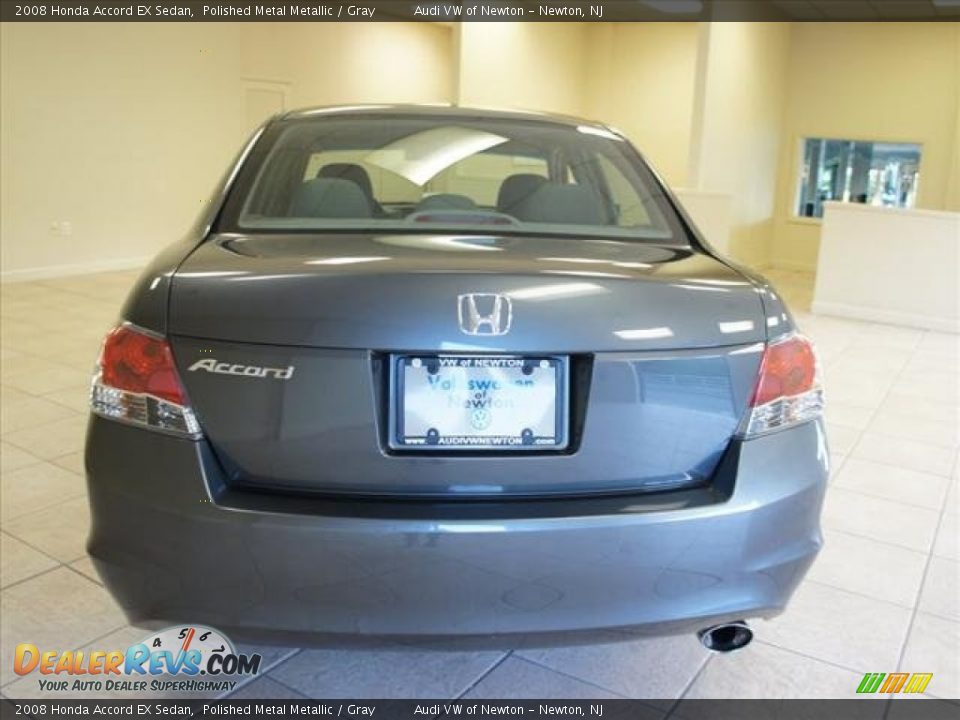 2008 Honda Accord EX Sedan Polished Metal Metallic / Gray Photo #6