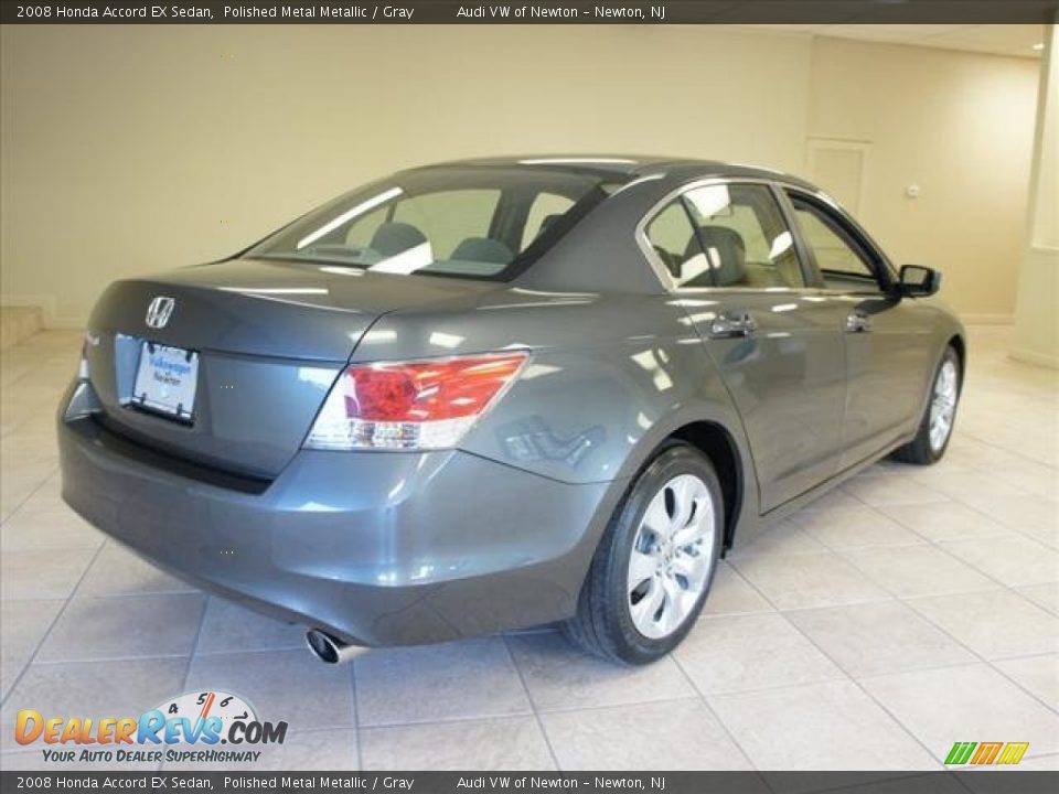 2008 Honda Accord EX Sedan Polished Metal Metallic / Gray Photo #7