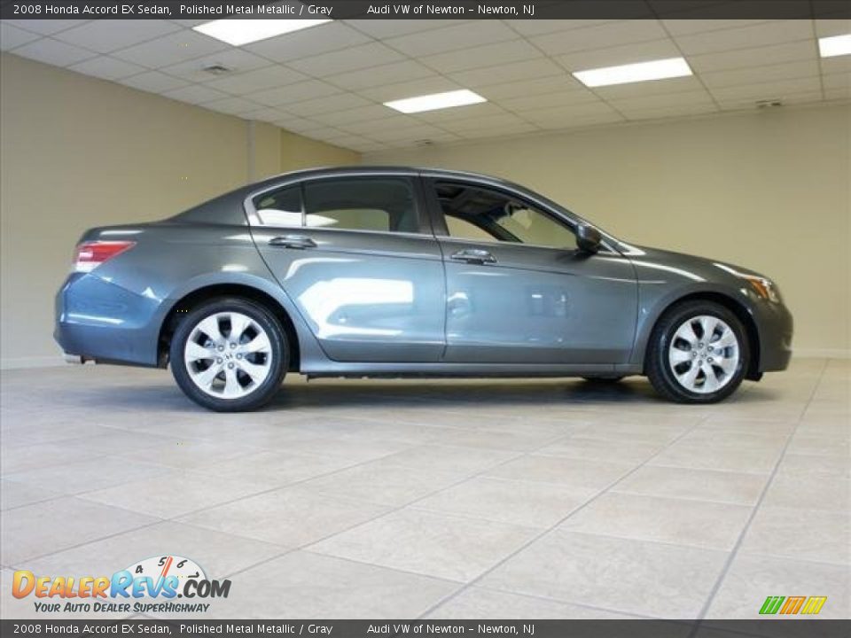 2008 Honda Accord EX Sedan Polished Metal Metallic / Gray Photo #9