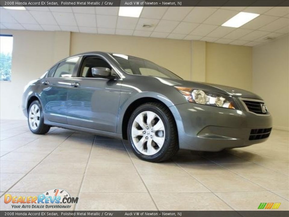 2008 Honda Accord EX Sedan Polished Metal Metallic / Gray Photo #10