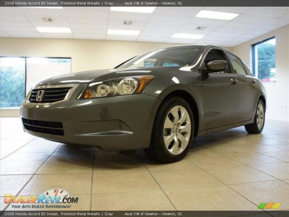 2008 Honda Accord EX Sedan Polished Metal Metallic / Gray Photo #12