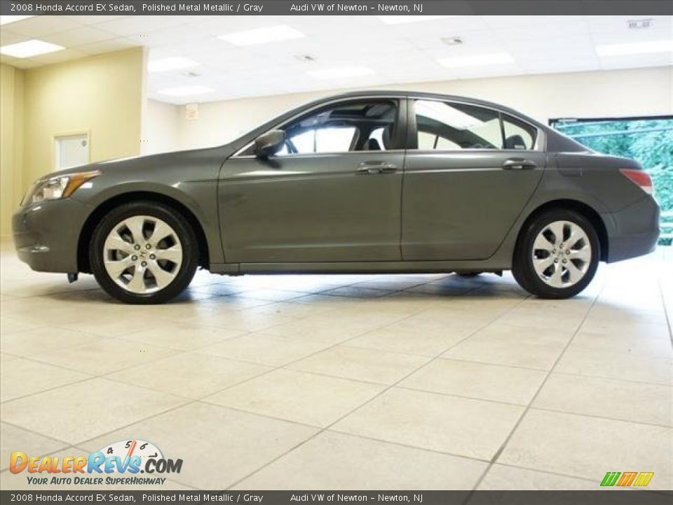 2008 Honda Accord EX Sedan Polished Metal Metallic / Gray Photo #13