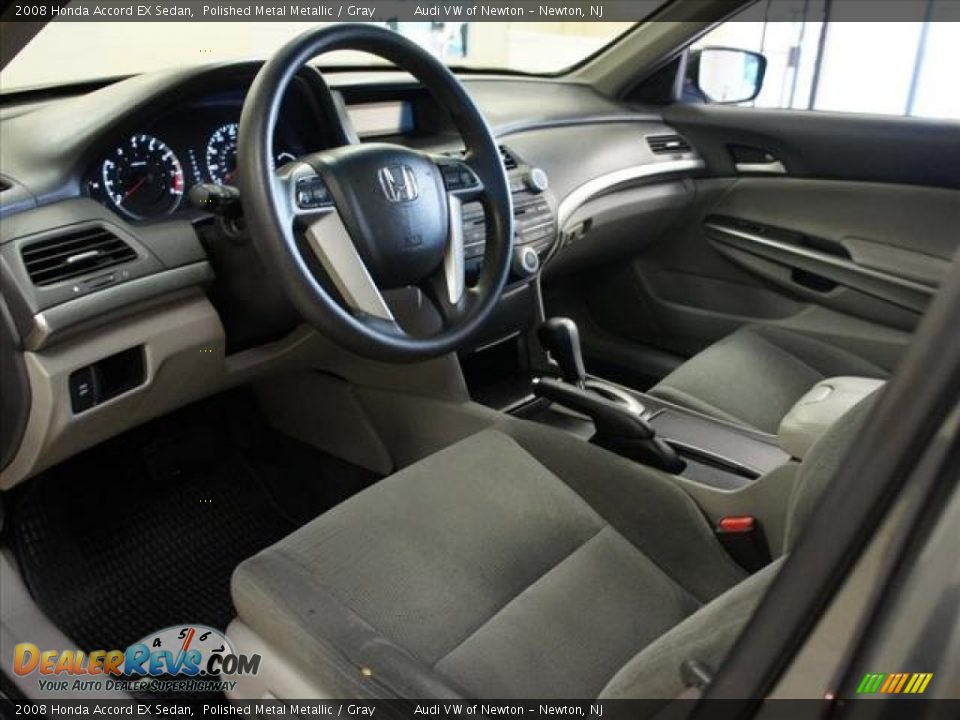 2008 Honda Accord EX Sedan Polished Metal Metallic / Gray Photo #23