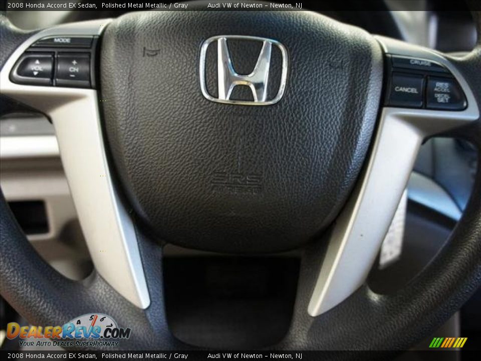 2008 Honda Accord EX Sedan Polished Metal Metallic / Gray Photo #31