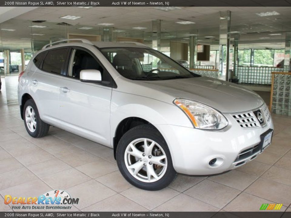 2008 Nissan Rogue SL AWD Silver Ice Metallic / Black Photo #1
