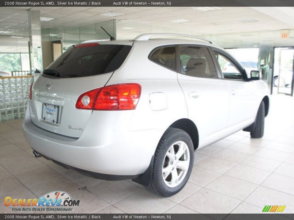 2008 Nissan Rogue SL AWD Silver Ice Metallic / Black Photo #3
