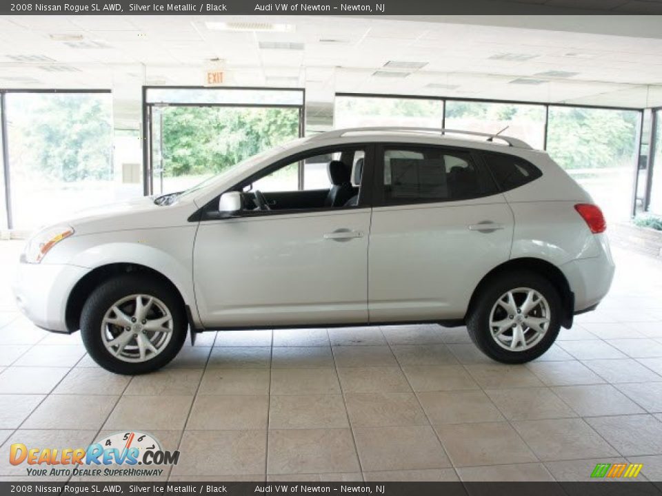 2008 Nissan Rogue SL AWD Silver Ice Metallic / Black Photo #4