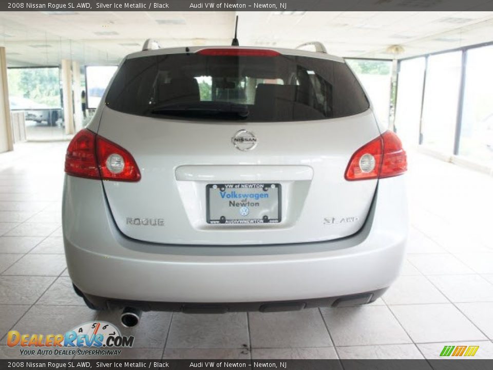 2008 Nissan Rogue SL AWD Silver Ice Metallic / Black Photo #6
