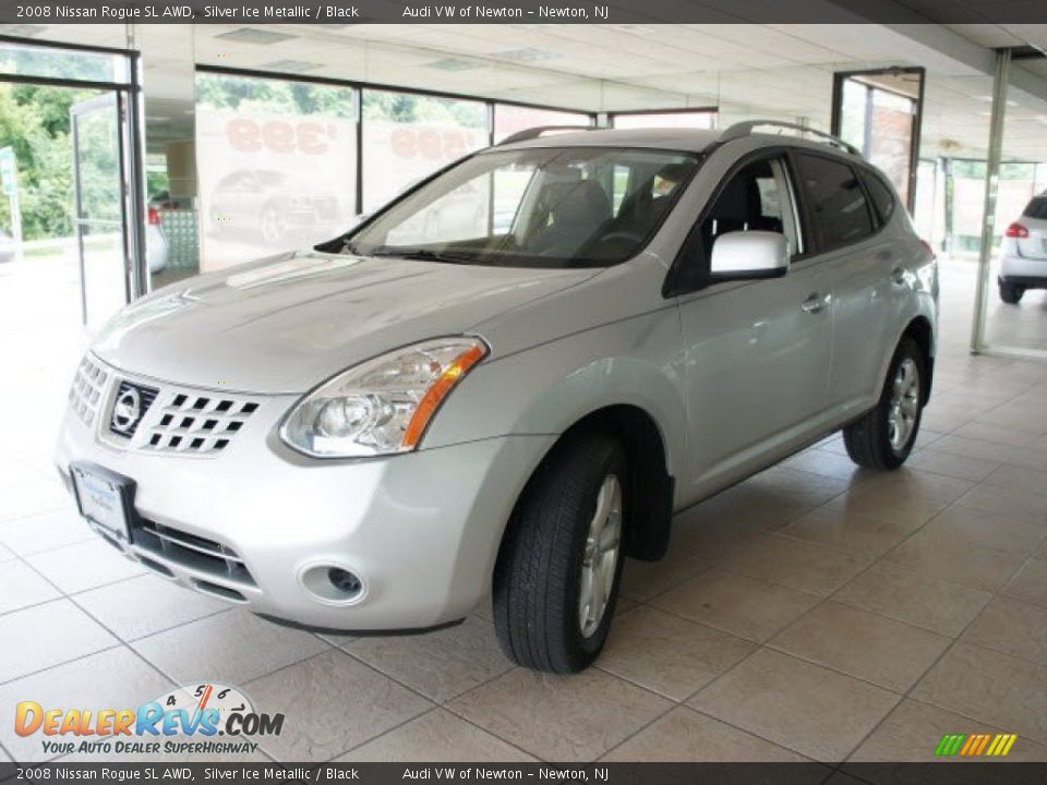 2008 Nissan Rogue SL AWD Silver Ice Metallic / Black Photo #7