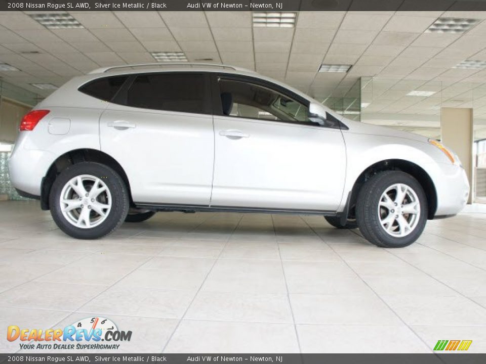 2008 Nissan Rogue SL AWD Silver Ice Metallic / Black Photo #9