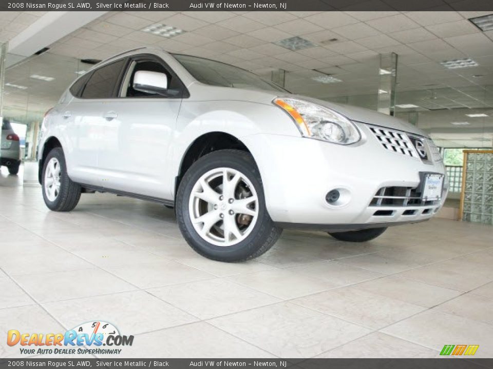 2008 Nissan Rogue SL AWD Silver Ice Metallic / Black Photo #10