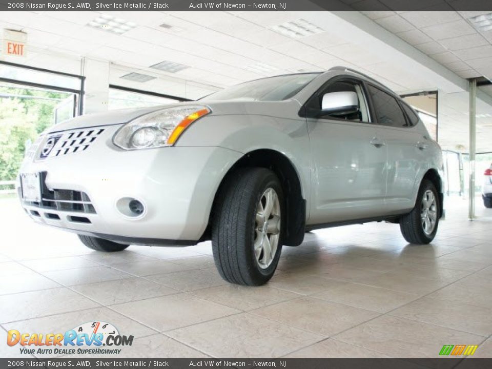 2008 Nissan Rogue SL AWD Silver Ice Metallic / Black Photo #12
