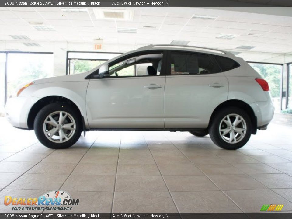 2008 Nissan Rogue SL AWD Silver Ice Metallic / Black Photo #13
