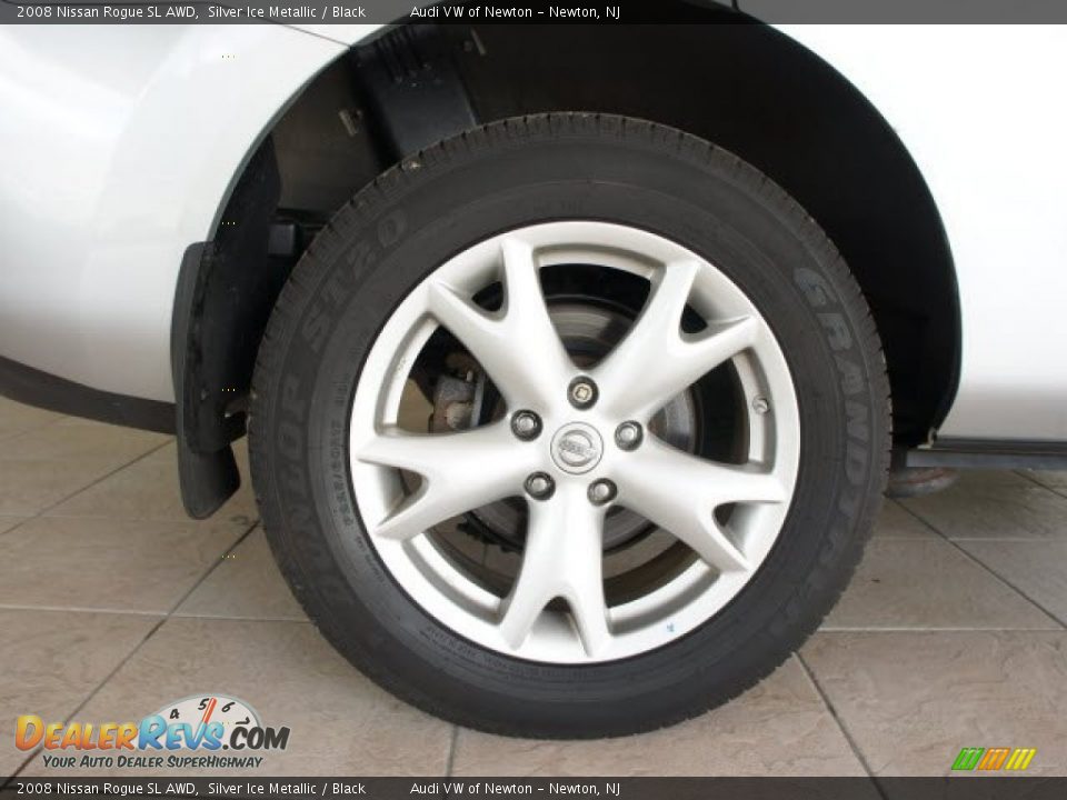 2008 Nissan Rogue SL AWD Silver Ice Metallic / Black Photo #17