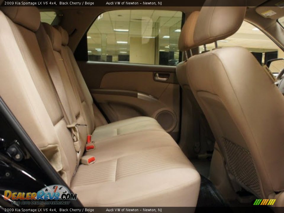 2009 Kia Sportage LX V6 4x4 Black Cherry / Beige Photo #20
