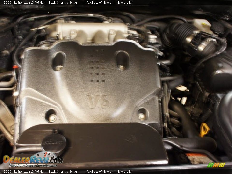 2009 Kia Sportage LX V6 4x4 Black Cherry / Beige Photo #28