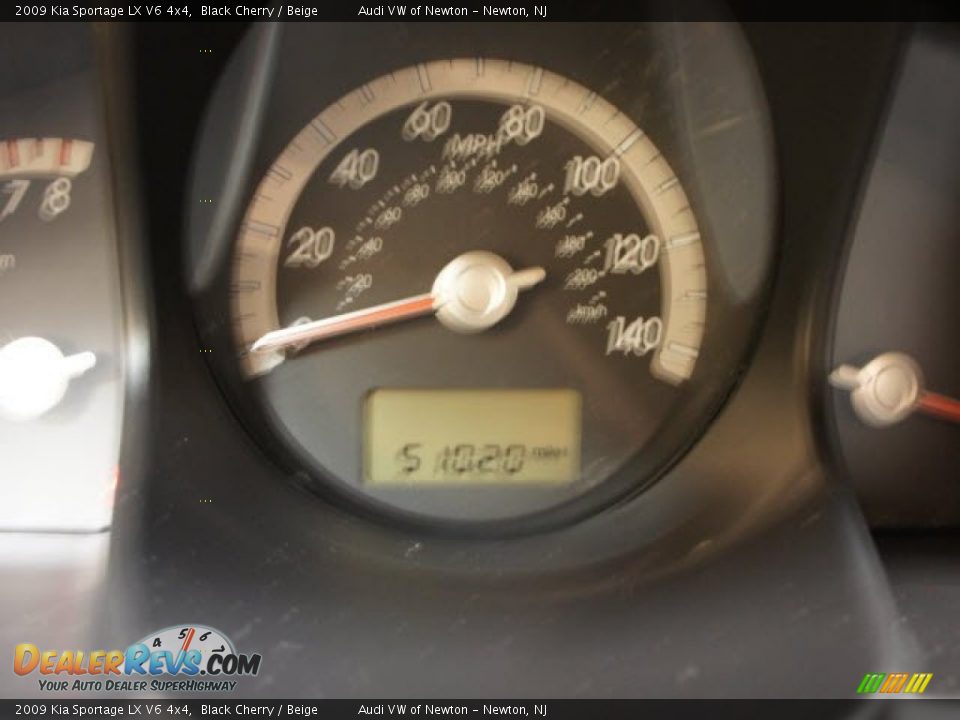2009 Kia Sportage LX V6 4x4 Black Cherry / Beige Photo #31