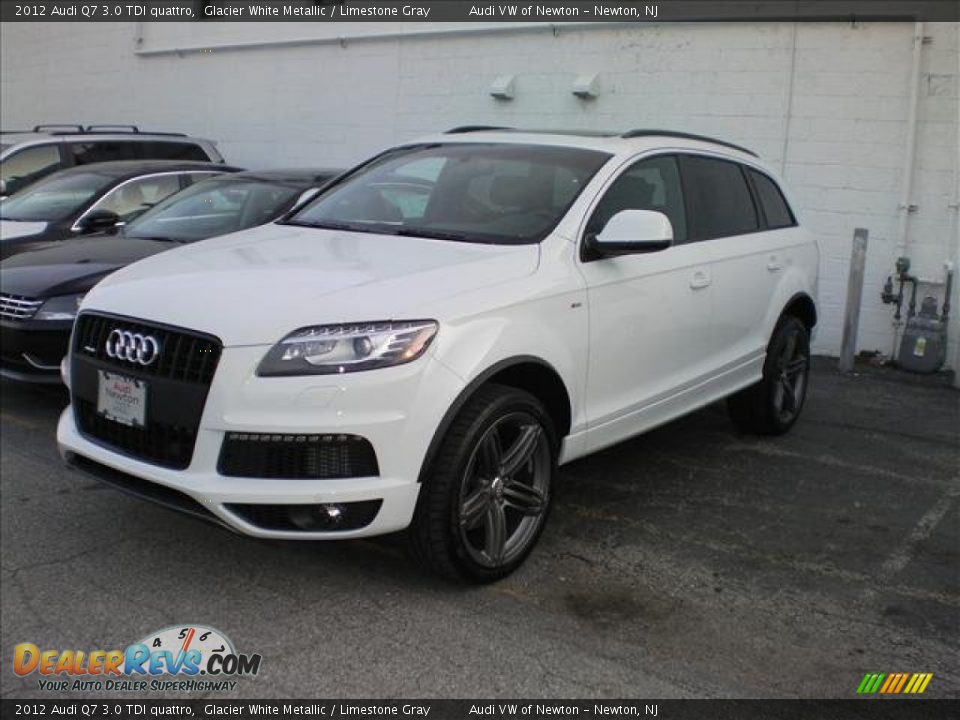 2012 Audi Q7 3.0 TDI quattro Glacier White Metallic / Limestone Gray Photo #1