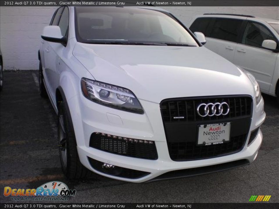 2012 Audi Q7 3.0 TDI quattro Glacier White Metallic / Limestone Gray Photo #2