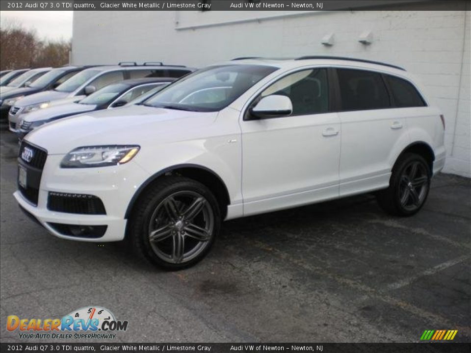 2012 Audi Q7 3.0 TDI quattro Glacier White Metallic / Limestone Gray Photo #4