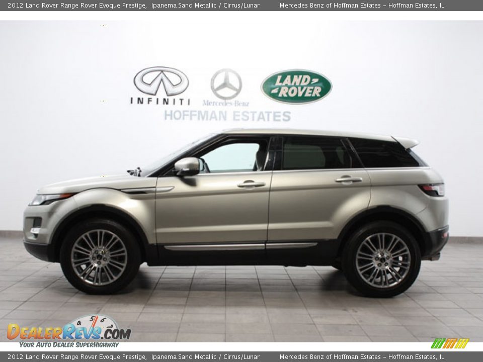 2012 Land Rover Range Rover Evoque Prestige Ipanema Sand Metallic / Cirrus/Lunar Photo #2