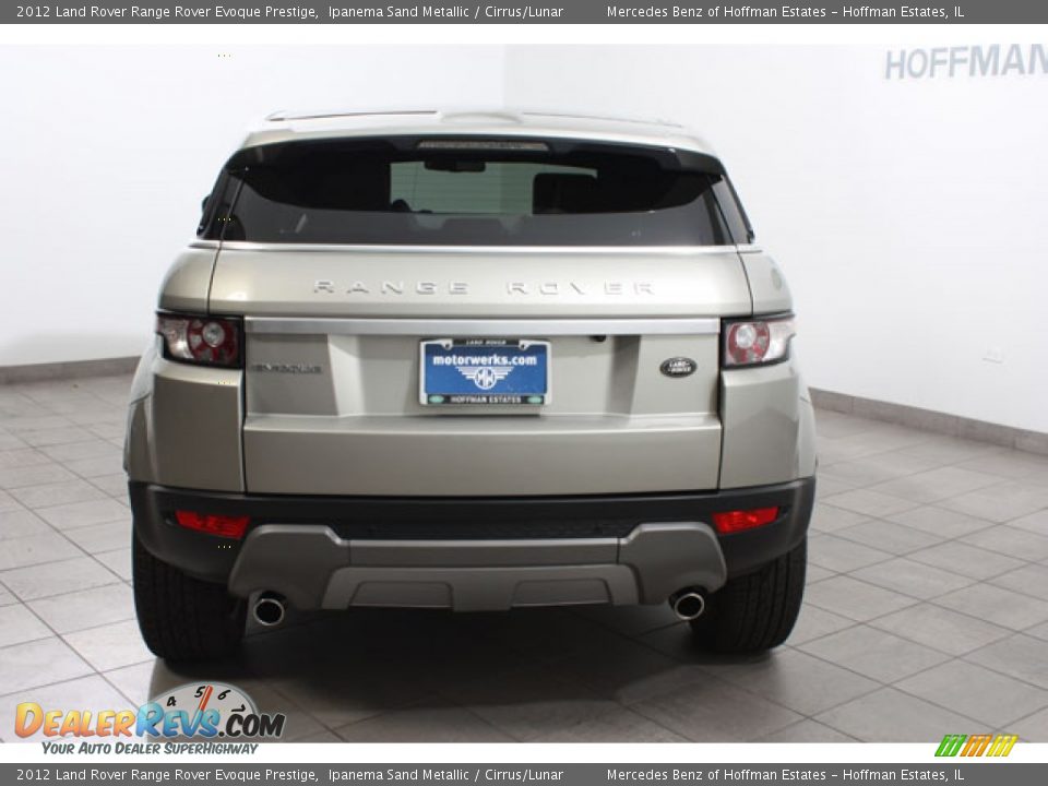 2012 Land Rover Range Rover Evoque Prestige Ipanema Sand Metallic / Cirrus/Lunar Photo #4