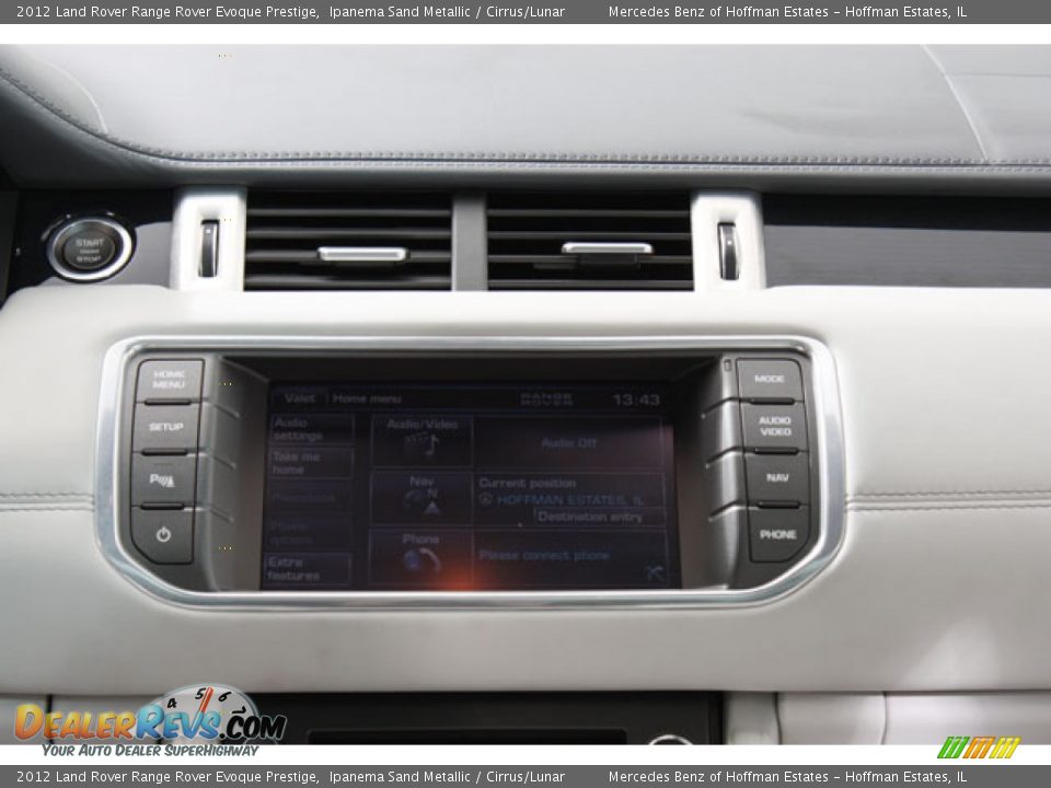 2012 Land Rover Range Rover Evoque Prestige Ipanema Sand Metallic / Cirrus/Lunar Photo #10