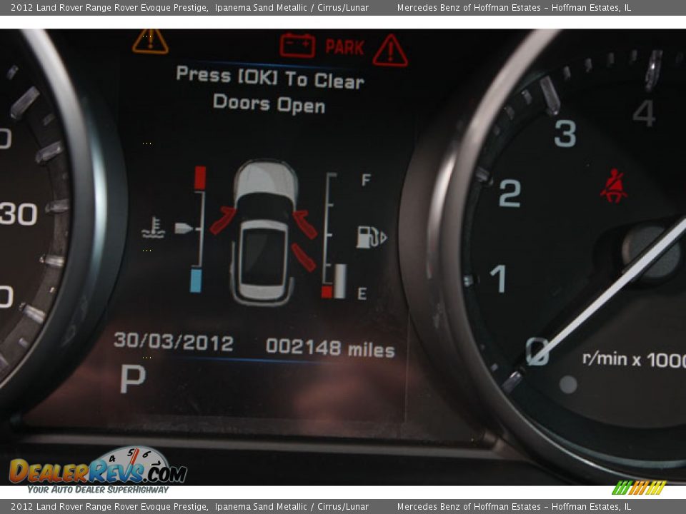 2012 Land Rover Range Rover Evoque Prestige Ipanema Sand Metallic / Cirrus/Lunar Photo #22