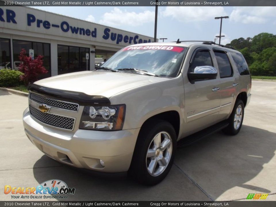 2010 Chevrolet Tahoe LTZ Gold Mist Metallic / Light Cashmere/Dark Cashmere Photo #1