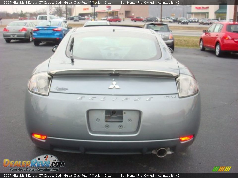 2007 Mitsubishi Eclipse GT Coupe Satin Meisai Gray Pearl / Medium Gray Photo #4
