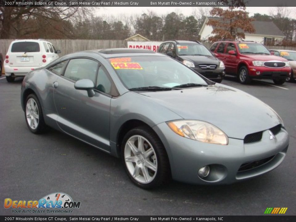 2007 Mitsubishi Eclipse GT Coupe Satin Meisai Gray Pearl / Medium Gray Photo #6