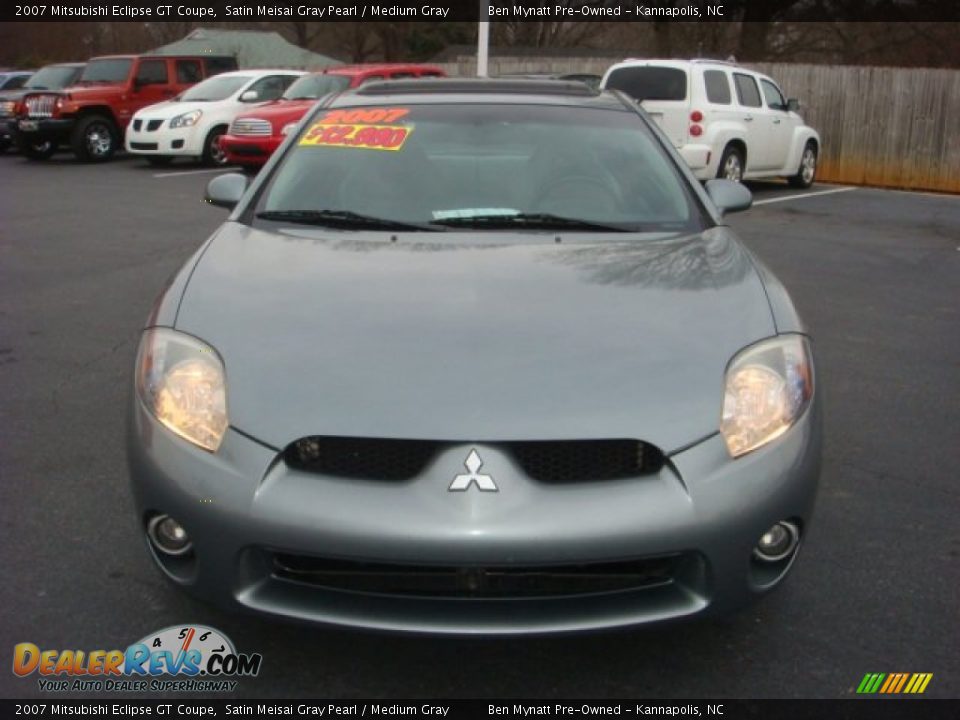 2007 Mitsubishi Eclipse GT Coupe Satin Meisai Gray Pearl / Medium Gray Photo #7