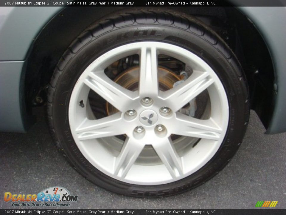 2007 Mitsubishi Eclipse GT Coupe Satin Meisai Gray Pearl / Medium Gray Photo #8
