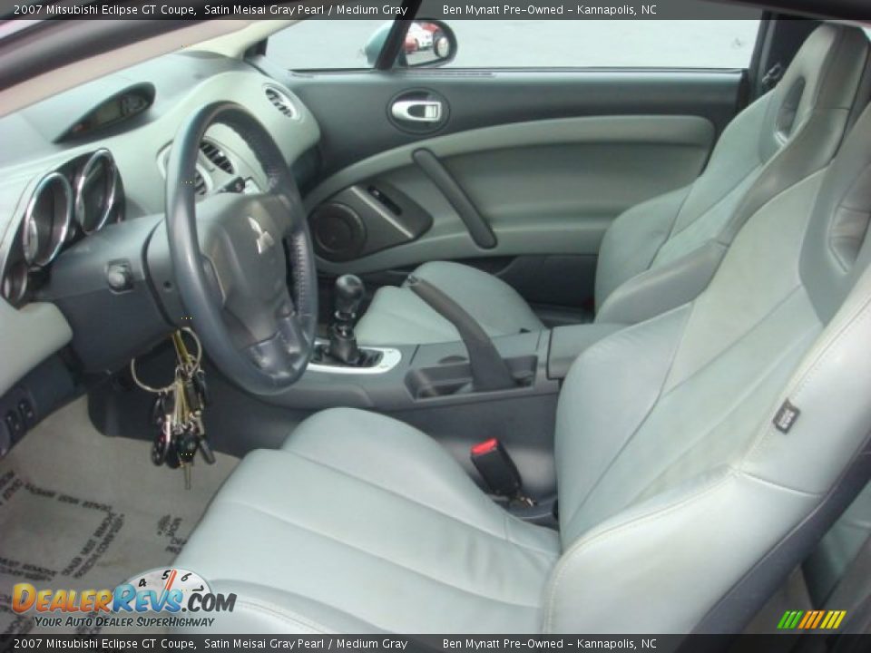2007 Mitsubishi Eclipse GT Coupe Satin Meisai Gray Pearl / Medium Gray Photo #10