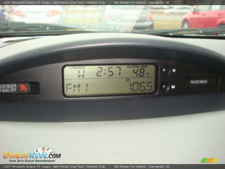 2007 Mitsubishi Eclipse GT Coupe Satin Meisai Gray Pearl / Medium Gray Photo #15