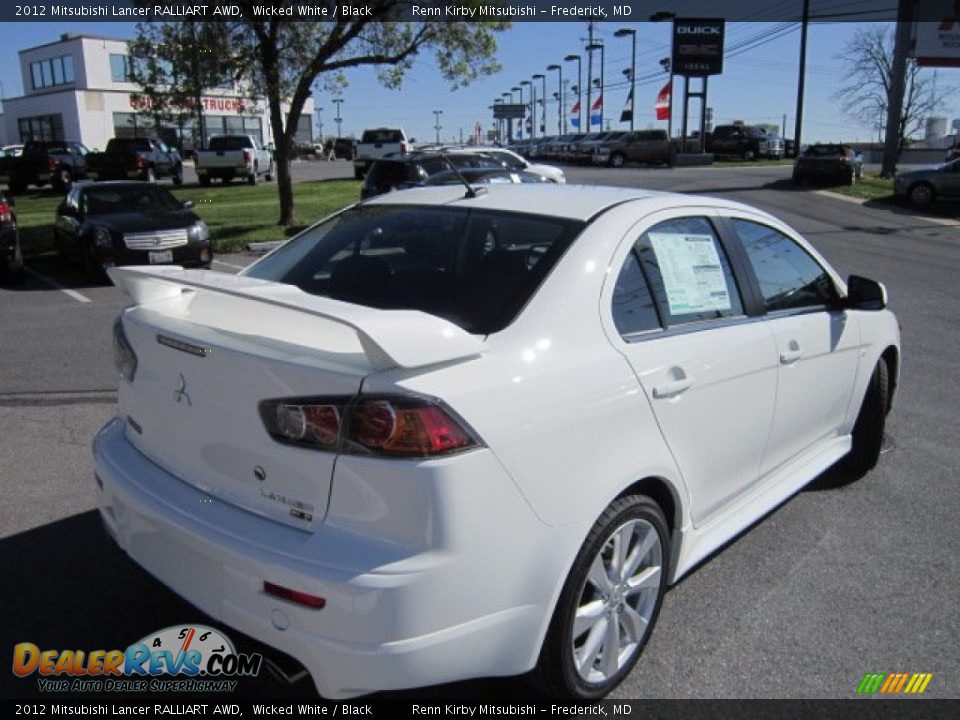 Wicked White 2012 Mitsubishi Lancer RALLIART AWD Photo #6