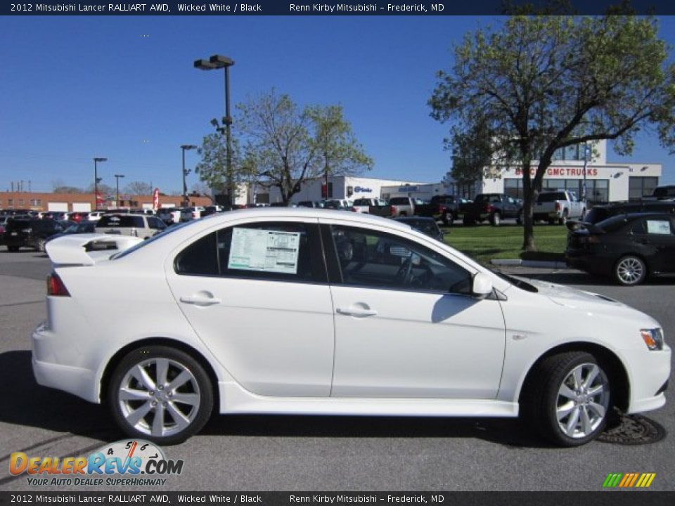 Wicked White 2012 Mitsubishi Lancer RALLIART AWD Photo #7