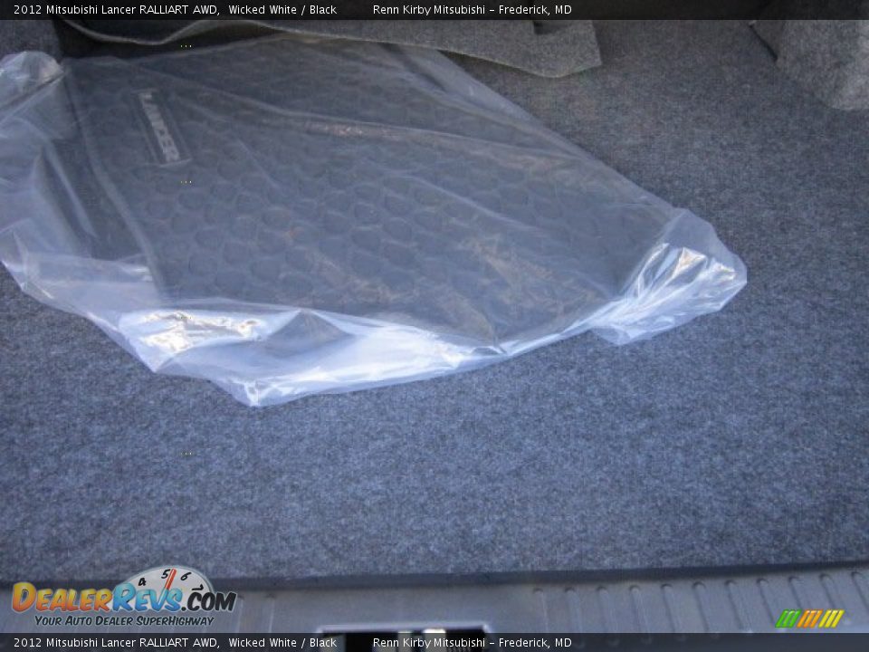 2012 Mitsubishi Lancer RALLIART AWD Wicked White / Black Photo #21