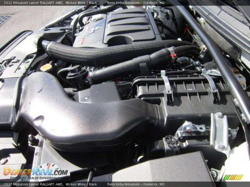 2012 Mitsubishi Lancer RALLIART AWD Wicked White / Black Photo #23