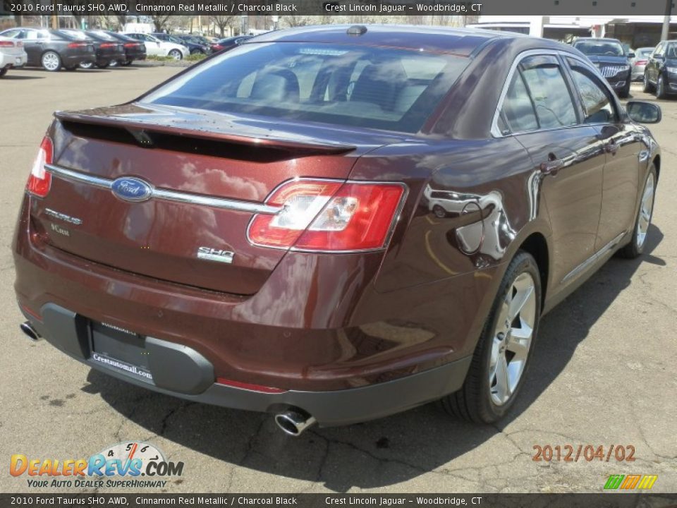 2010 Ford Taurus SHO AWD Cinnamon Red Metallic / Charcoal Black Photo #4