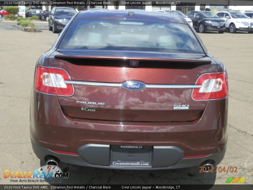 2010 Ford Taurus SHO AWD Cinnamon Red Metallic / Charcoal Black Photo #5