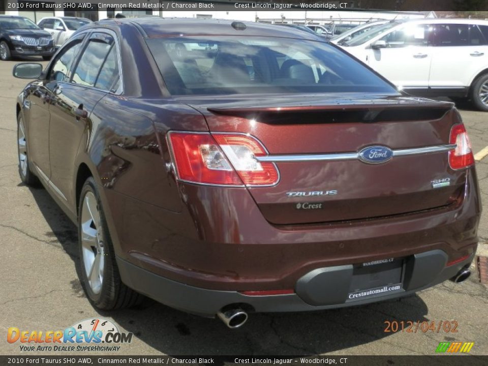 2010 Ford Taurus SHO AWD Cinnamon Red Metallic / Charcoal Black Photo #6