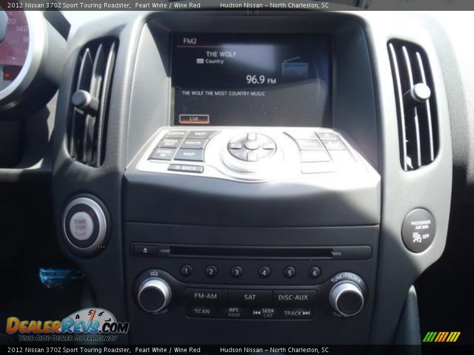 2012 Nissan 370Z Sport Touring Roadster Pearl White / Wine Red Photo #12