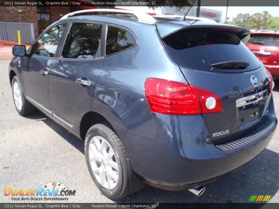 2012 Nissan Rogue SL Graphite Blue / Gray Photo #5