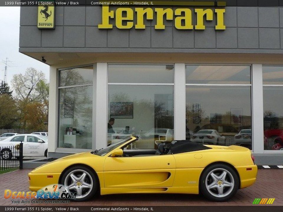 Yellow 1999 Ferrari 355 F1 Spider Photo #1